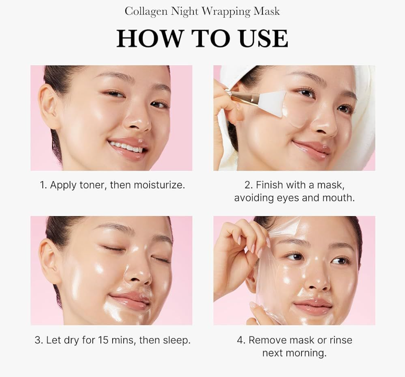 Collagen Night Wrapping Peel Off Masks (Pack of 2)