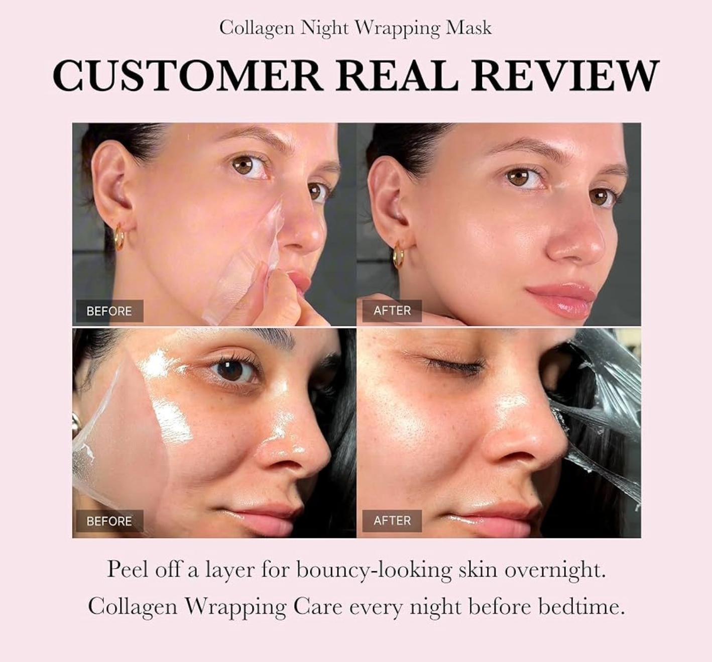 Collagen Night Wrapping Peel Off Masks (Pack of 2)